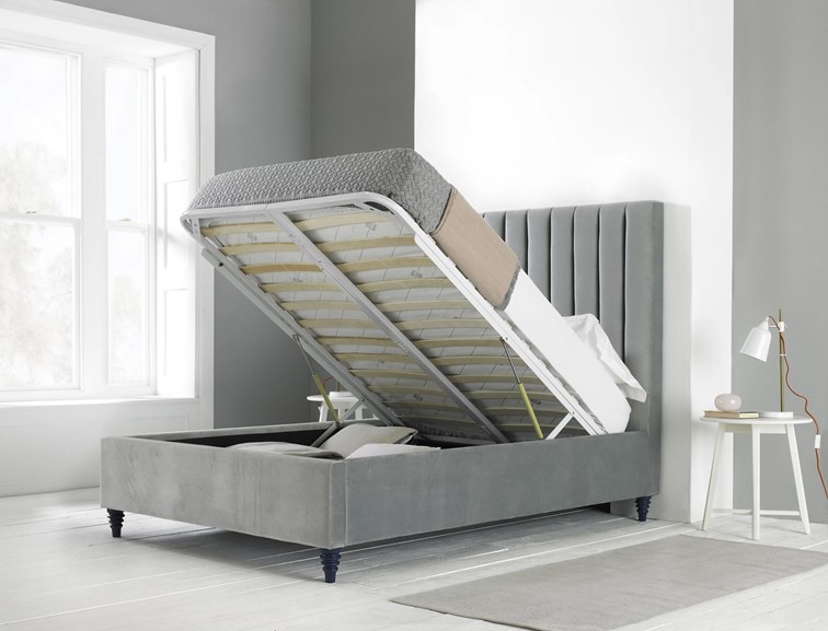 Bern grey on sale ottoman bed frame